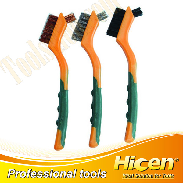 3 PCS Brush Set, PP Wire Brush, Stainless Wire Brush, Brass Wire Brush
