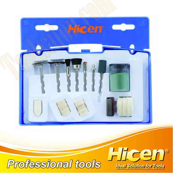 24 PCS Wire Wheel Brushes Wool Polishing Wheel Set, Abrasive Tool Set