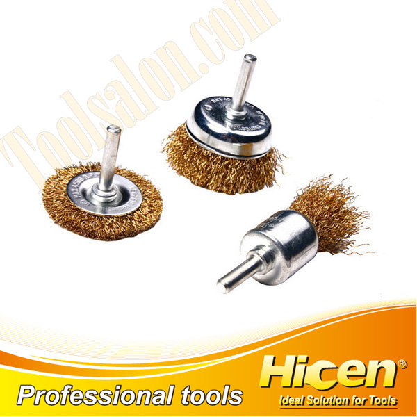 3 PCS Metal Wire Brush Set, Polishing Wire Brush With Shank