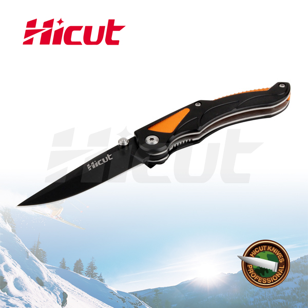 Black Coating Blade Liner Lock Folding Knife