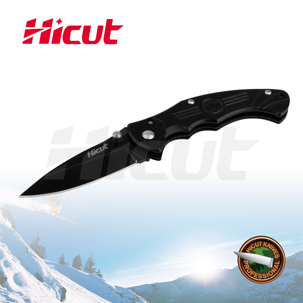 Black Coating Blade Stainless Steel Camping Folding Knife