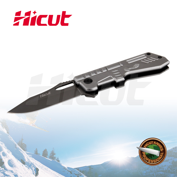 Black Coating Blade Liner Lock Folding Knife