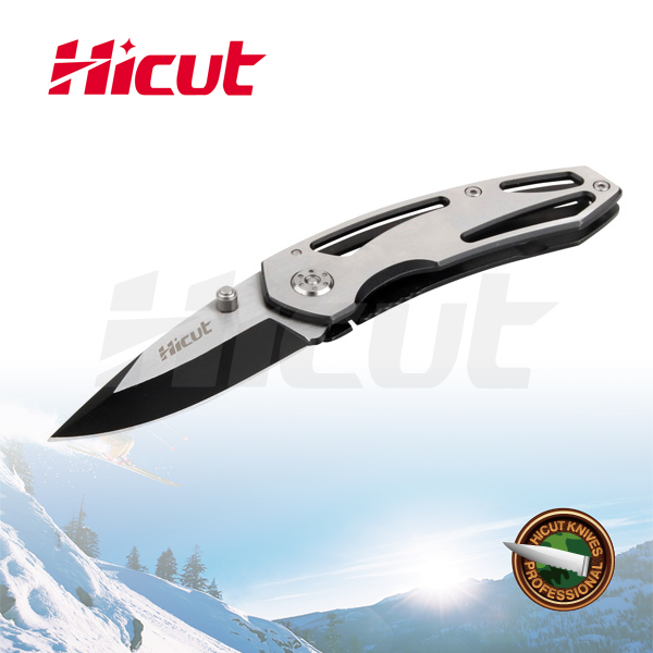 Black Coating Blade Liner Lock Folding Knife