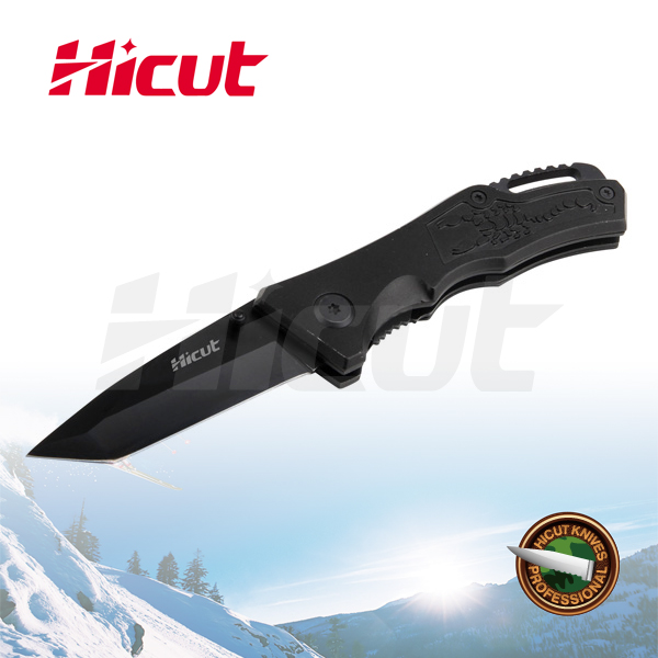 Black Coating Blade Liner Lock Folding Knife