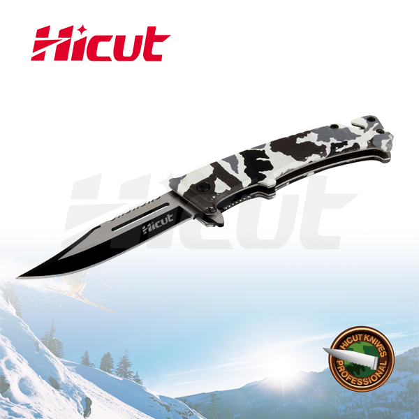 Black Coating Blade Liner Lock Folding Knife