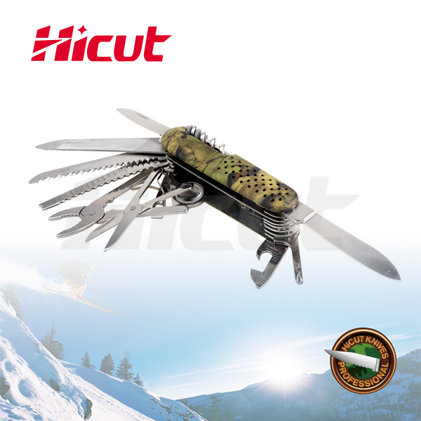 Stainless Steel Multifunction Camping Pocket Knife