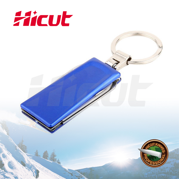 Stainless Steel Mini Gift Multi Knife With Key Ring