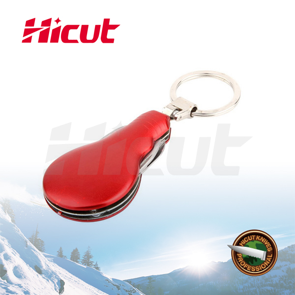 4 In 1 Stainless Steel Mini Gift Multi Knife With Key Ring