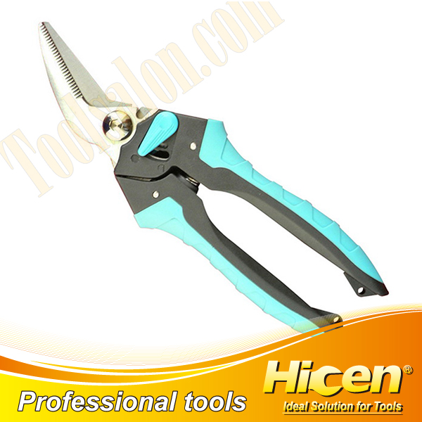 Bent Blades Electrician Scissors with Spring