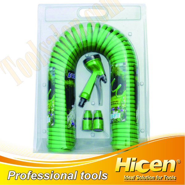 PU Shrinking Garden Watering Hose with Sprayer