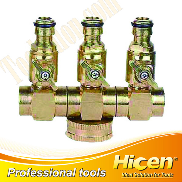 Three-way Hose Connector with valve