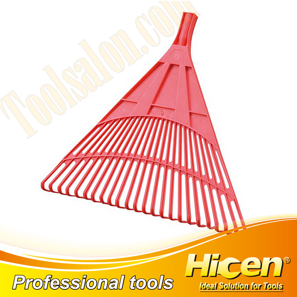 Strong 24 Tine Plastic Lawn Leaf Rake