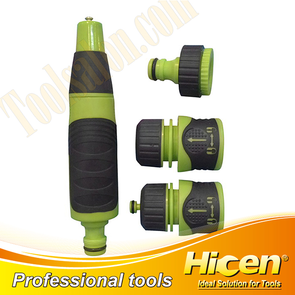 4pcs Basic Hose Nozzle Set with Soft TPR Covered
