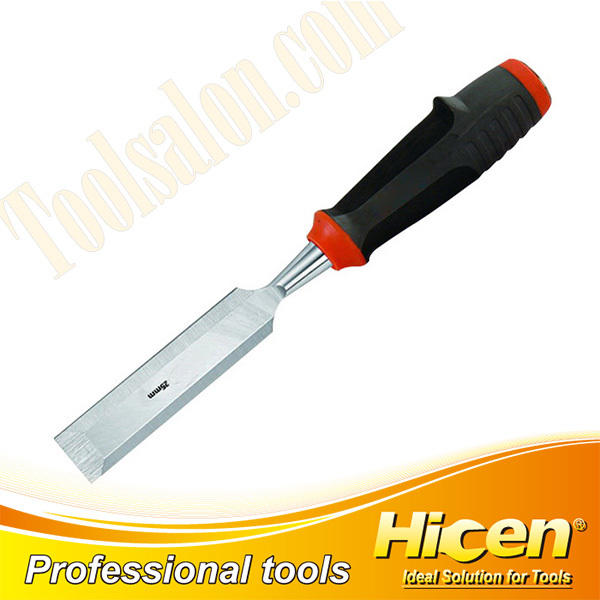 Tri-Color Plastic Handle Wood Chisel