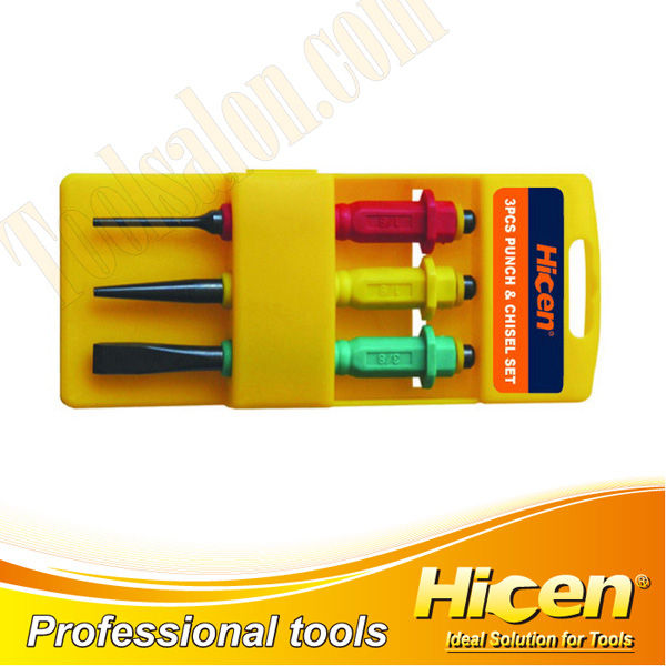 3pcs Punch & Chisel Set