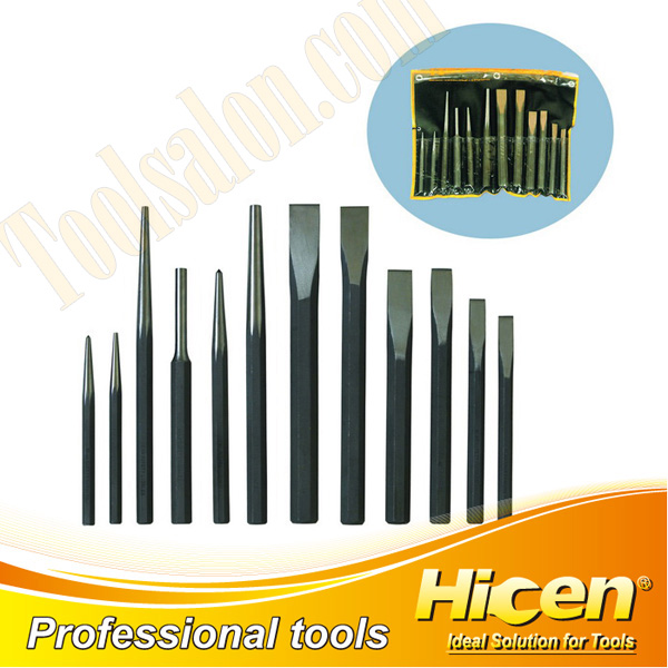 12pcs Chisel and Punch Set