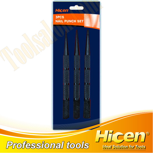 3pcs Nail Punch Set