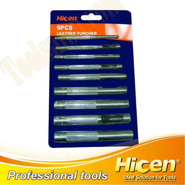 9pcs Leather Puncher