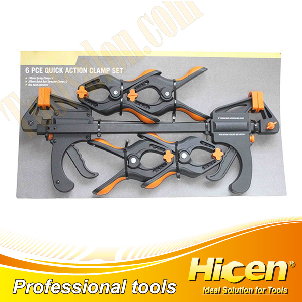 6pcs Ratchet Bar Clamp Set
