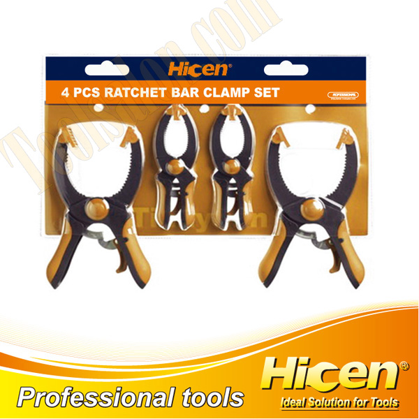 4pcs Ratchet Bar Clamp Set