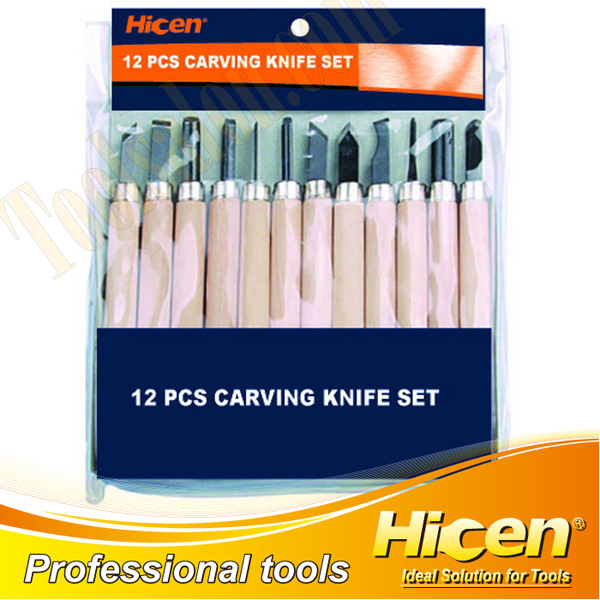 12pcs Craving Knife Set