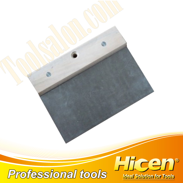 Stainless Iron Blade Scraper with Wooden Handle