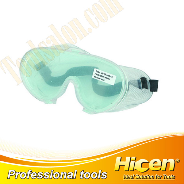 Transparent PC Safety Goggles with PVC Frame