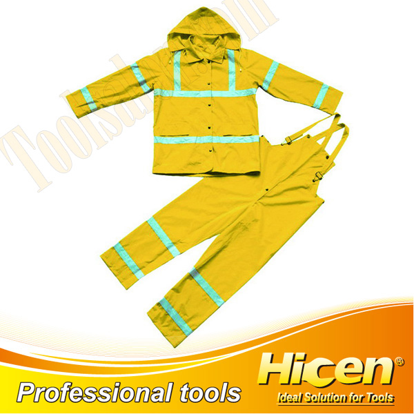 Polyester+PVC / Nylon+PVC Reflector Rain Suit