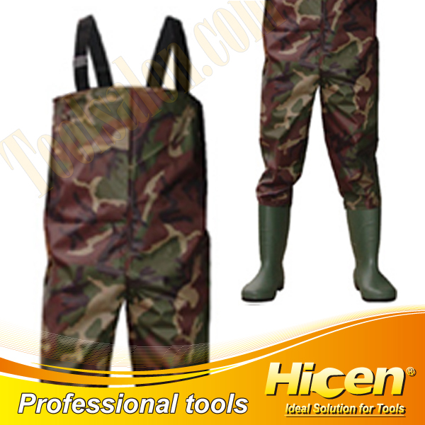 Nylon PVC Waterproof Camo Fishing Wader