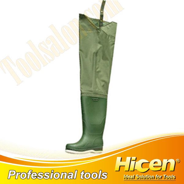 Nylon PVC Waterproof Hip Wader with Felt Sole