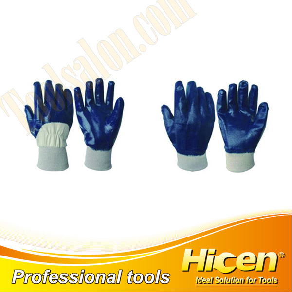 High Quality Latex Coated Cotton Liner Knitted Wrist Working Gloves