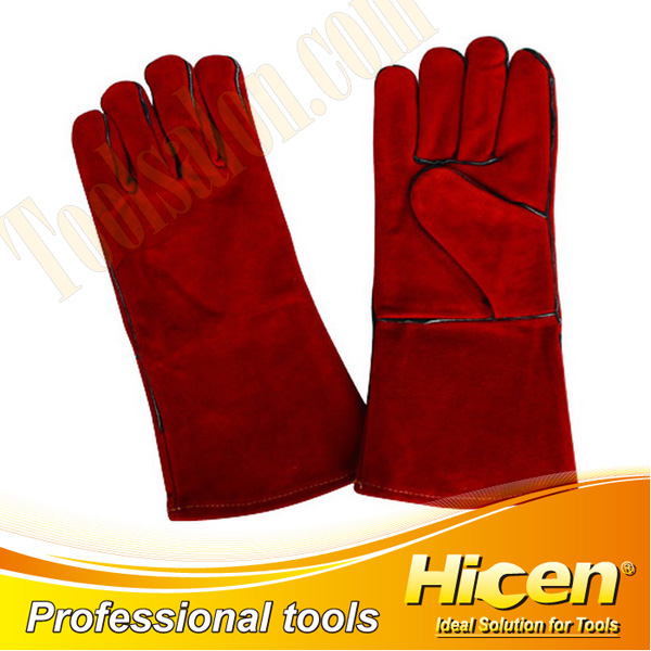 Lengthened Leather Welding Gloves With CE Certification