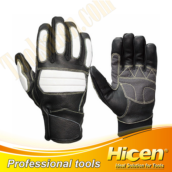 BIicycle & Motorcycle Cow Grain Leather Gloves