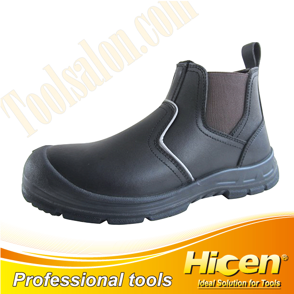 Corrected Grain Leather Safety Shoes