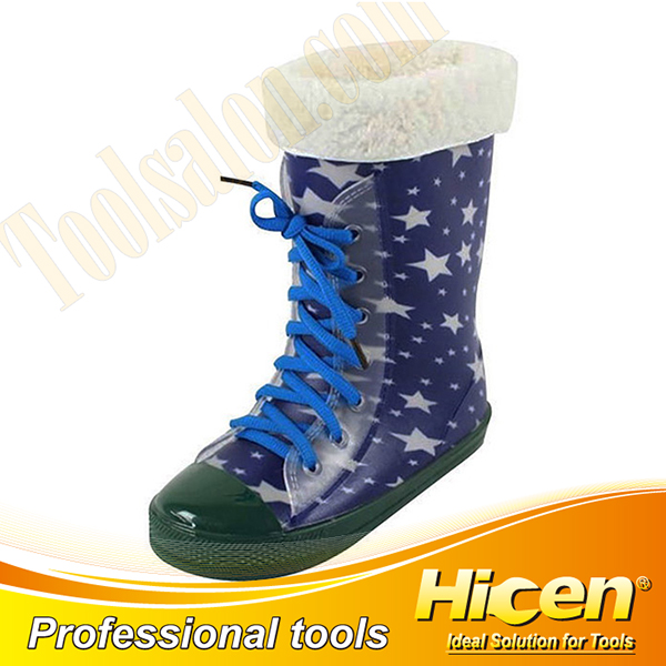 PVC Children Rain Boots with Cotton Lining