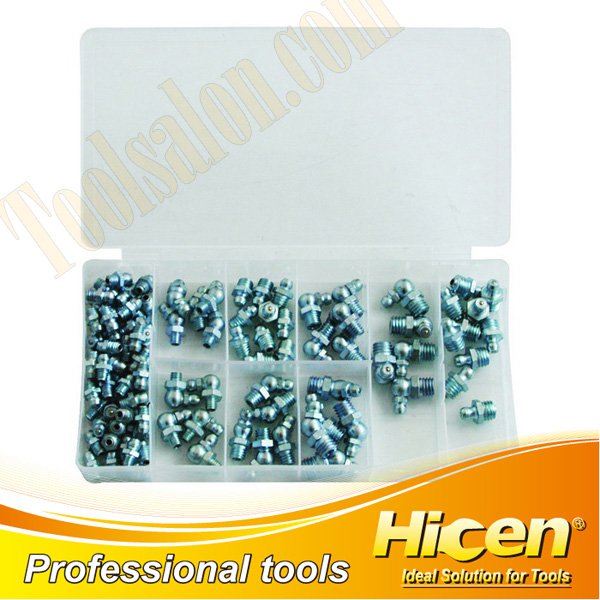 110pcs Metric Hydraulic Grease Fitting Assortment