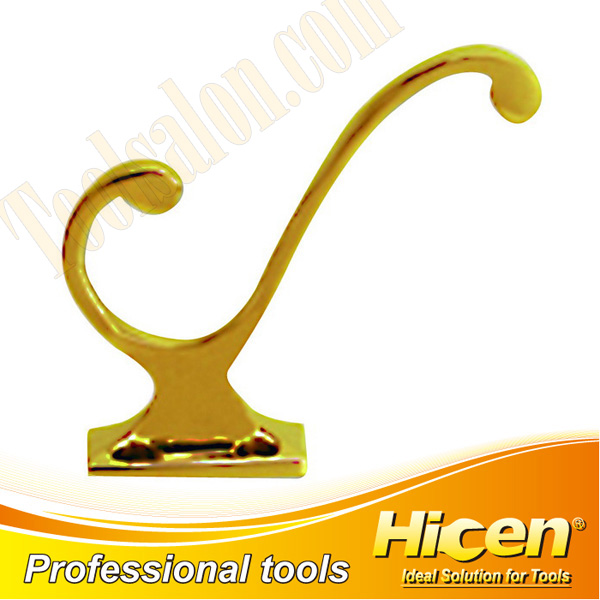 Zinc Alloyed Double Coat And Hat Hook with Brass Plated