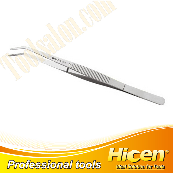 High Quality Stainless Steel Bent Nose Tweezers