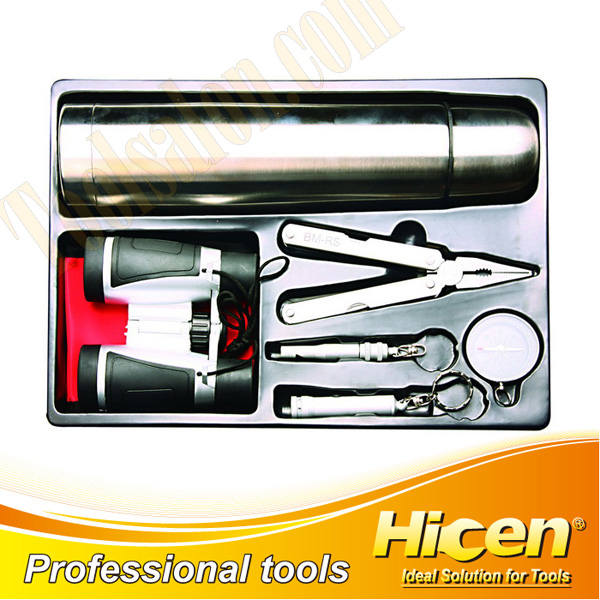 7Pcs Outdoor Traveller Survival Tool Set, Camping Tool KIt