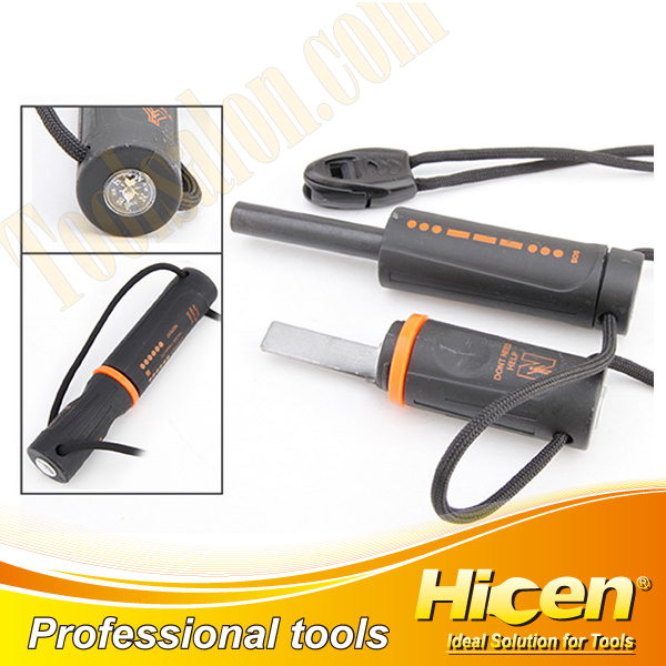 Fire Starter with Compass and Plastic Case