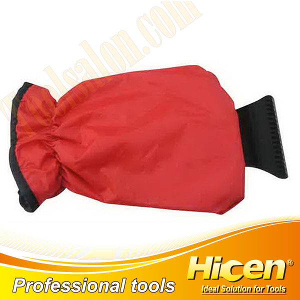 Hard Plastic Snow Ice Scraper With Glove