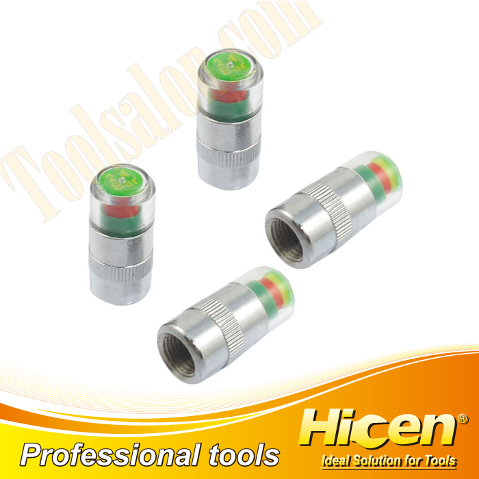 Monitor Valve Sensor Tire Pressure Indicator Cap Alert 4 Tires