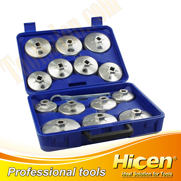 15 PCS Cap Type Oil Filter Wrench Set
