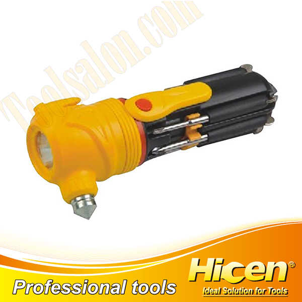 Multifunction Screwdriver with Safety Hammer