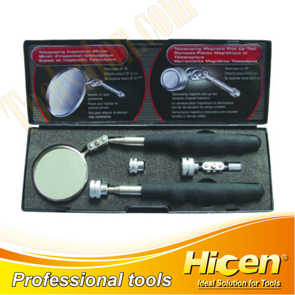 2 PCS Magnetic Pick Up Tool And Inspection Mirror Set