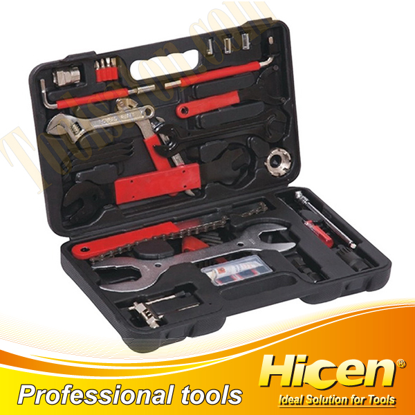 Combination Bicycle Repair Tool Set with Blow Mould Case