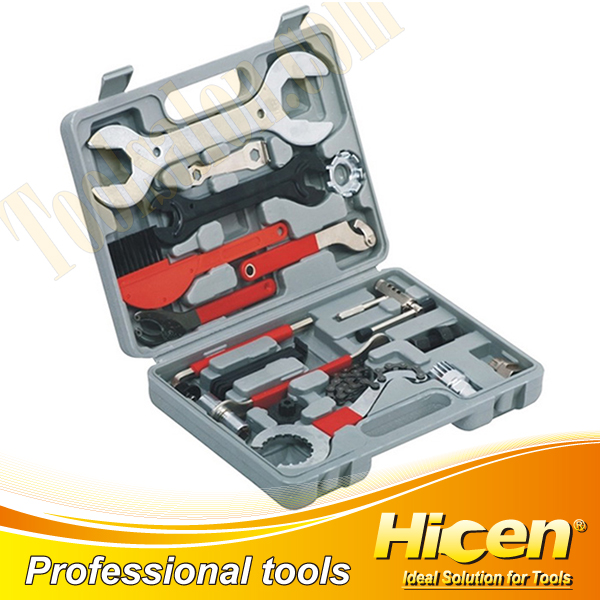 Portable Combination Bicycle Repair Tool Set with Blow Mould Case