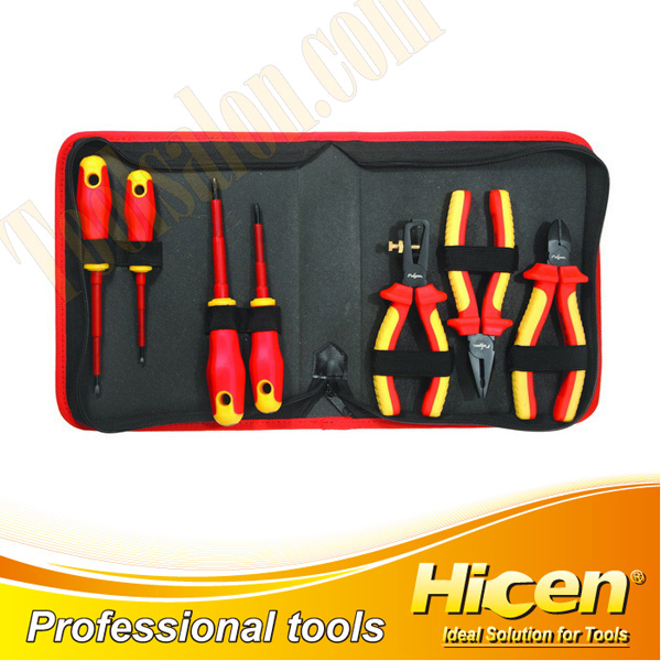 7 Pcs Insulated VDE Pliers and Screwdrivers Set