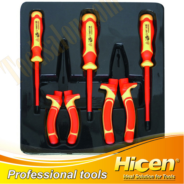 5 Pcs Insulated VDE Pliers and Screwdrivers Set