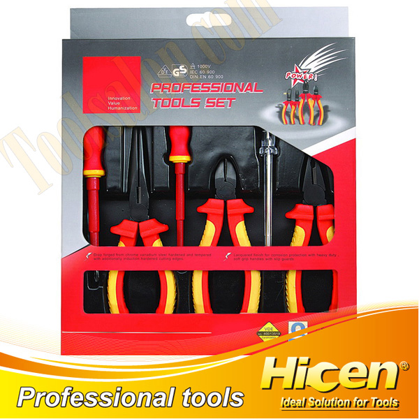 6 Pcs Insulated VDE Pliers and Screwdrivers Set
